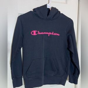 NWOT girls black Champion hoodie size 14/16 CXL